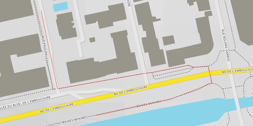 Carte de l'itinéraire :  Boulevard des Minimes - Boulevard des Minimes - Toulouse