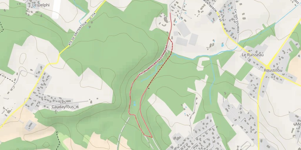 Carte de l'itinéraire :  Rue Jean Moulin