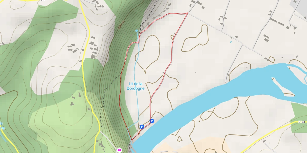 Carte de l'itinéraire :  Chemin de Monges - Chemin de Monges