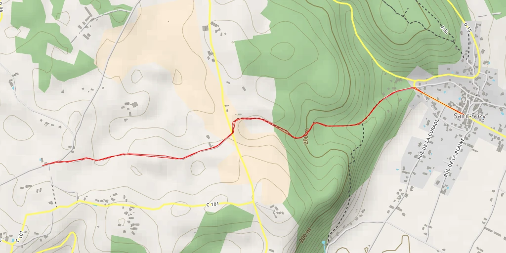 Map of the trail for Route de la Pierre Morte - Route de la Pierre Morte