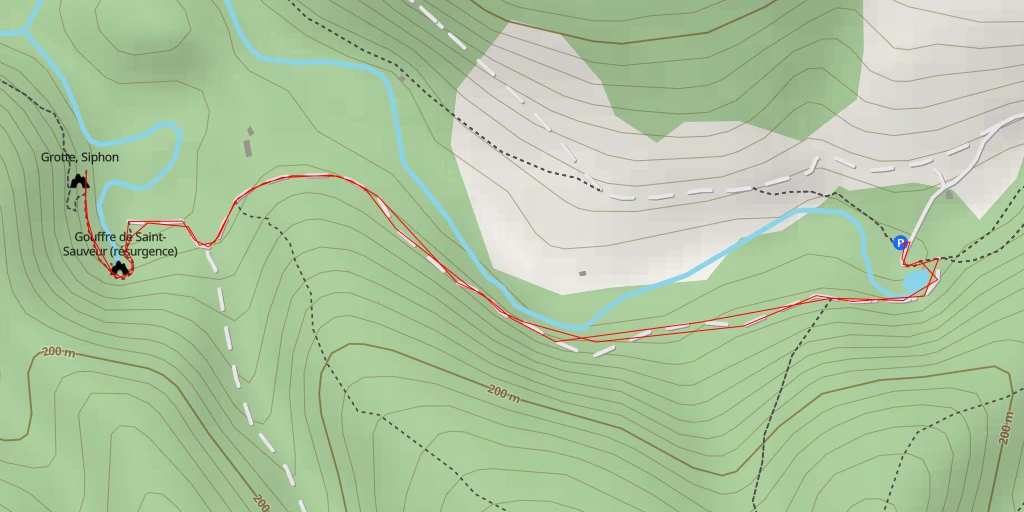 Carte de l'itinéraire :  Arche Géologique