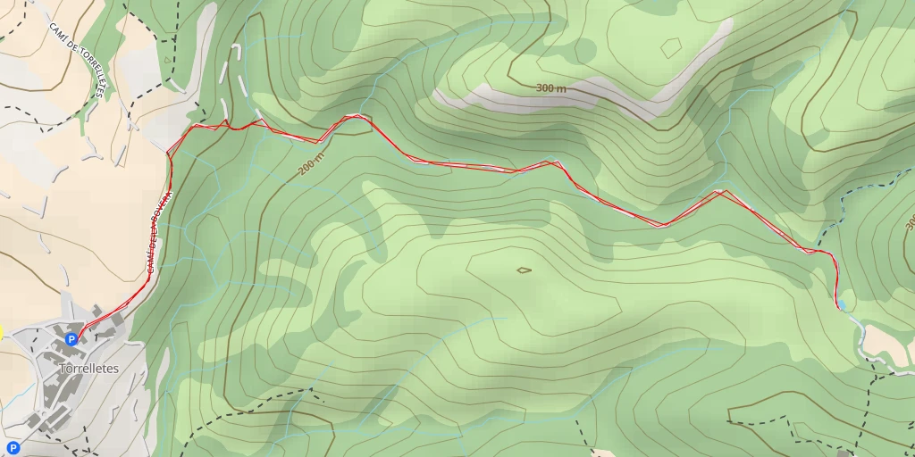 Carte de l'itinéraire :  08058-33 - Camí Vell de Canyelles