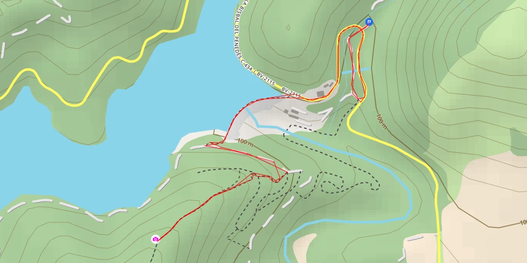 Map of the trail for els Alzinots - la Gornal