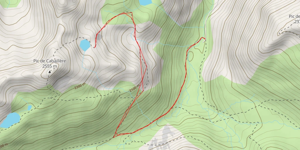 Carte de l'itinéraire :  Pla de las Peyres