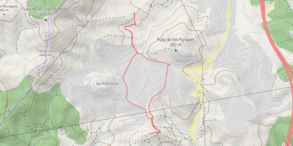 Carte de l'itinéraire :  Camí de Llacunalba - Camí de Llacunalba