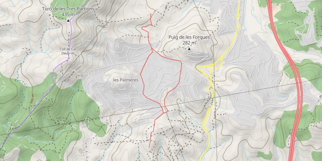 Map of the trail for Camí de Llacunalba