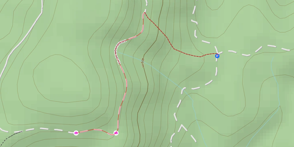 Map of the trail for AI - Chemin de Montoulieu - Castelnau-de-Montmiral