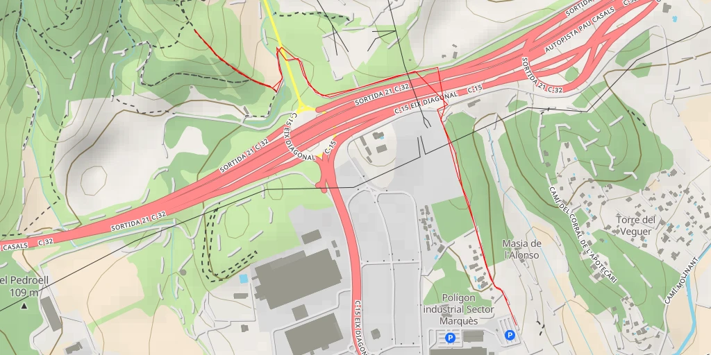 Map of the trail for Camí de Llacunalba - Camí de Llacunalba