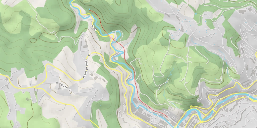 Carte de l'itinéraire :  P-O-Corrèze - P-O-Corrèze