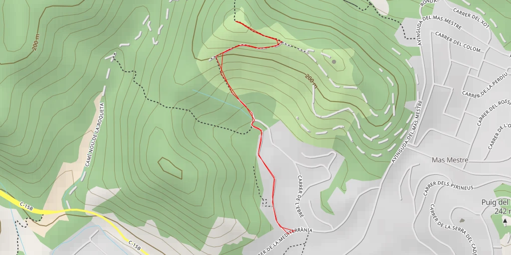 Map of the trail for continue - continue