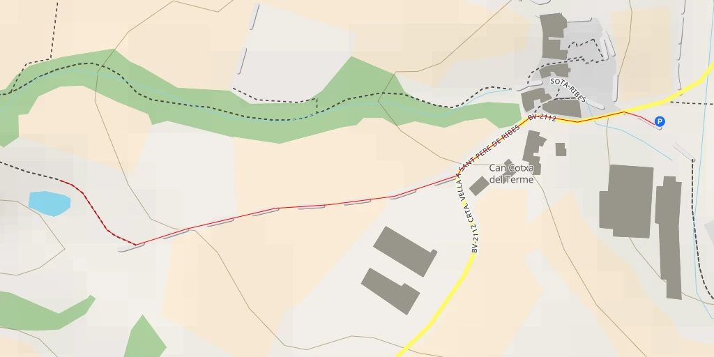 Map of the trail for covetes - Cami de Can Zidro