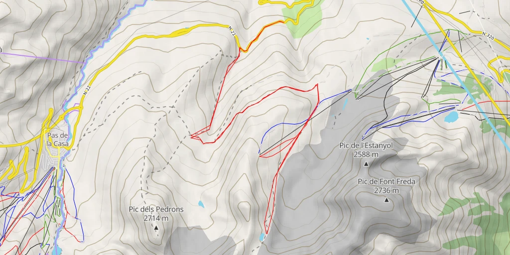 Carte de l'itinéraire :  Lac de Vinyoles