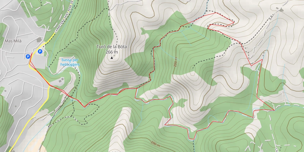 Map of the trail for barraca de Pedra Seca 192 - Carrer de la Savina