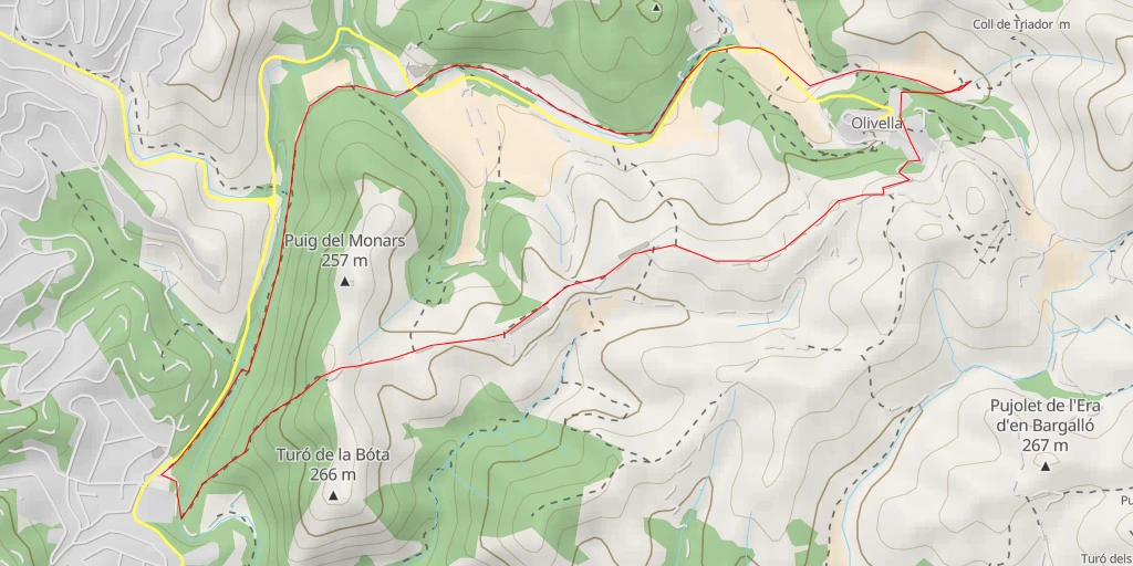 Map of the trail for bassa