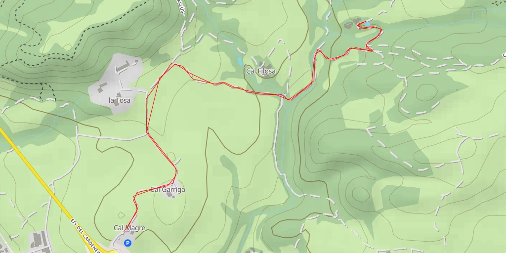 Carte de l'itinéraire :  Camí de Vallbona - Camí de Vallbona