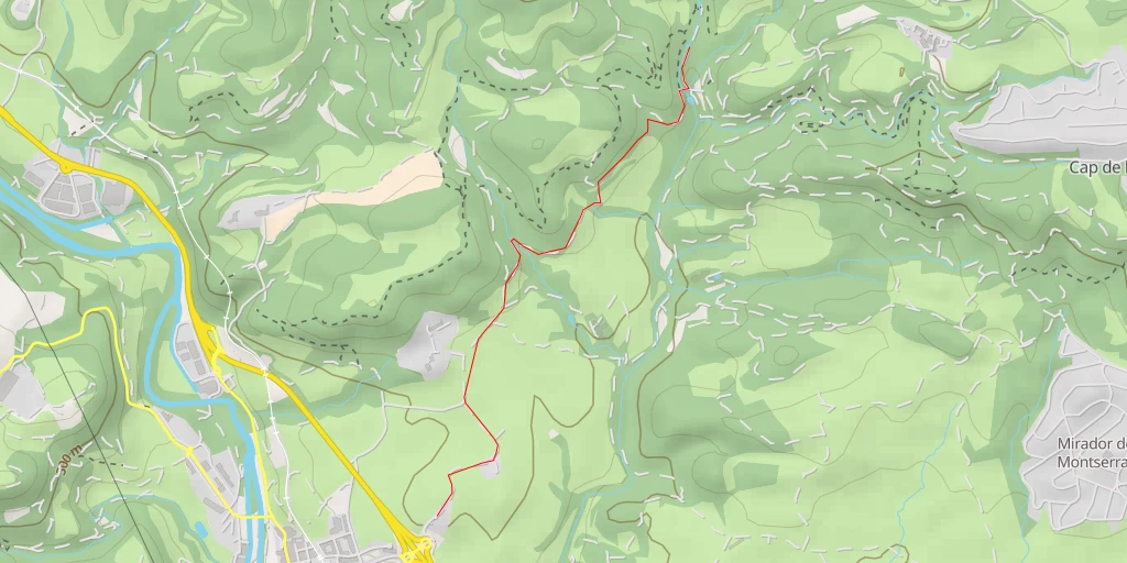 Map of the trail for Camí de Callús - Camí de Callús