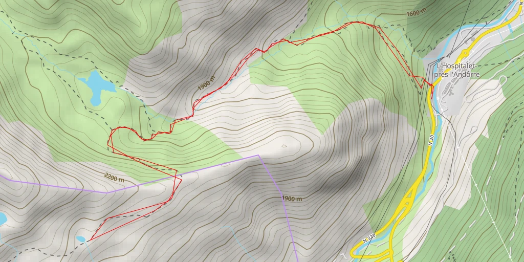 Carte de l'itinéraire :  Canillo