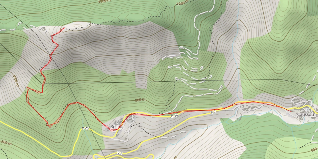 Carte de l'itinéraire :  la Bouiche