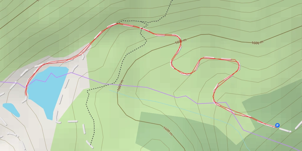 Carte de l'itinéraire :  Sentier du Talc - Sentier du Talc