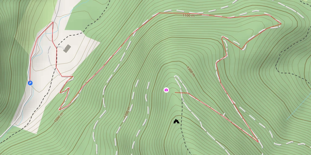 Carte de l'itinéraire :  Roc du Tals