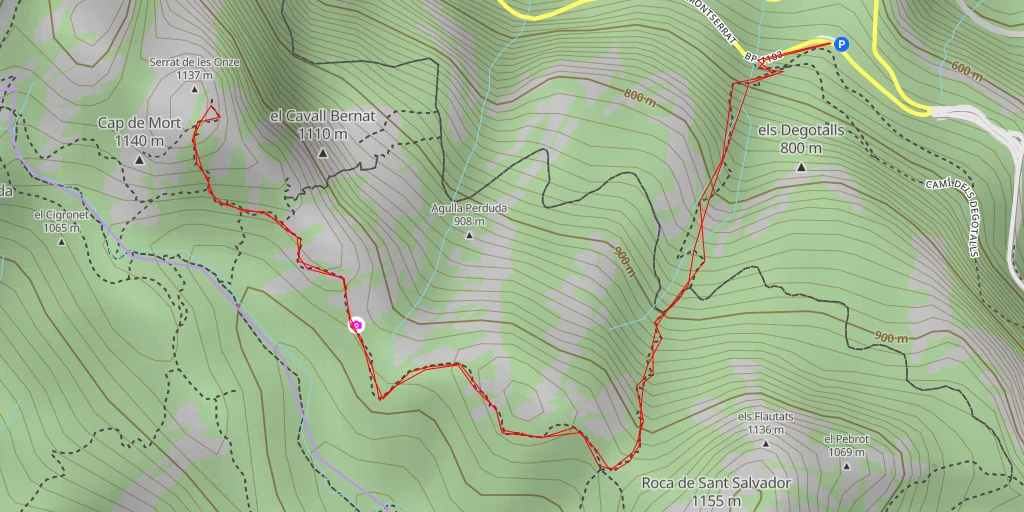 Carte de l'itinéraire :  Miranda de Sant Antoni