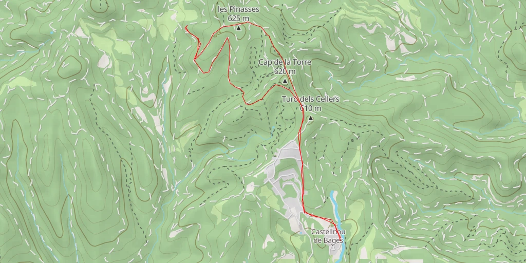 Map of the trail for Camí de Candàliga