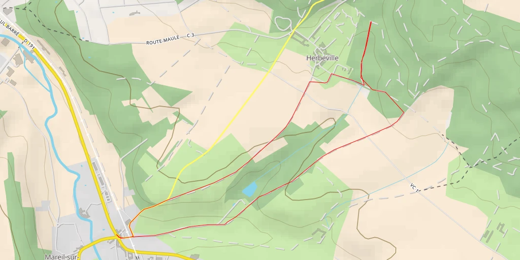 Map of the trail for Chemin de la Vallée Pierreuse - Chemin de la Vallée Pierreuse