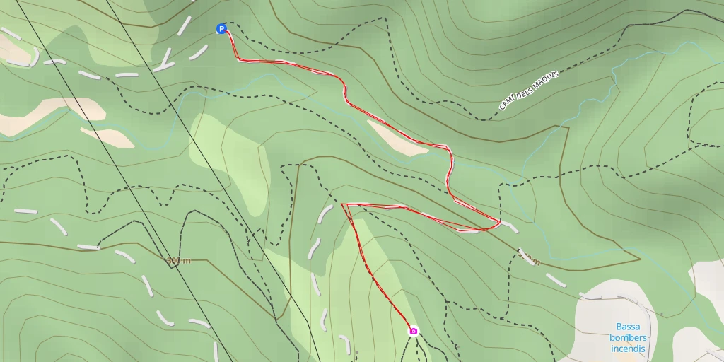 Map of the trail for Coll de Sant Bernat