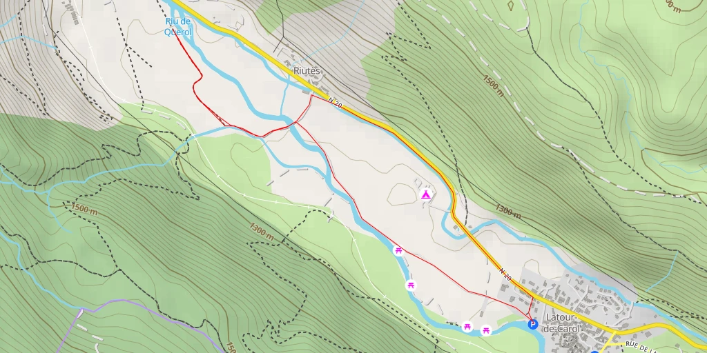 Carte de l'itinéraire :  Riu de Querol