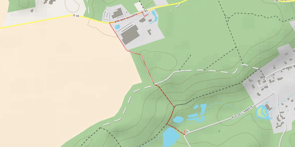 Map of the trail for Route des Alluets