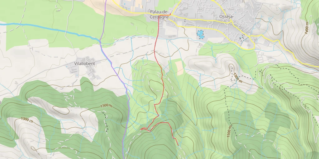 Carte de l'itinéraire :  66340