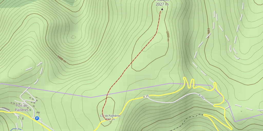 Carte de l'itinéraire :  Picaucel