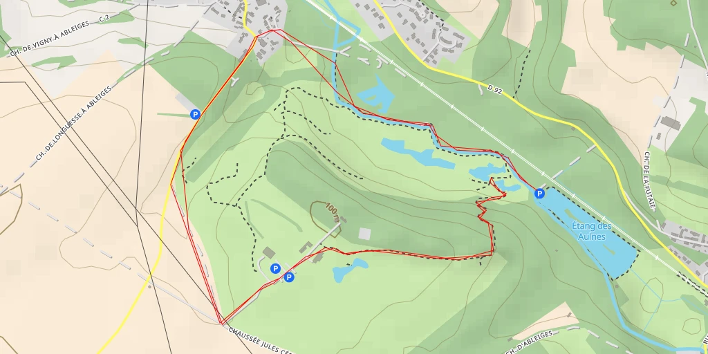 Map of the trail for D 92