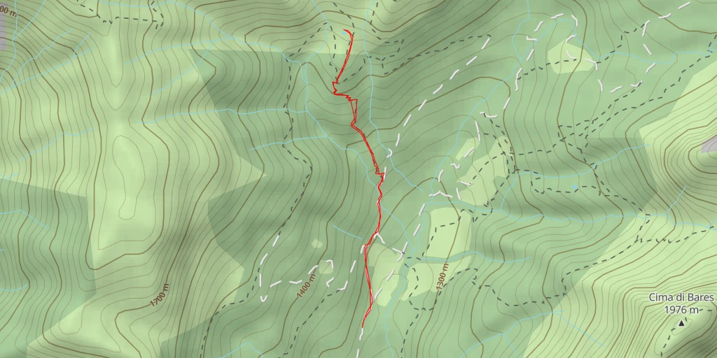 Map of the trail for Variante Verzuda - Variante Verzuda