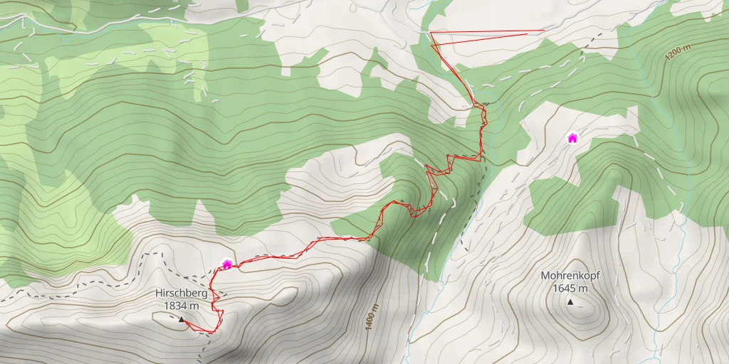 Carte de l'itinéraire :  Hirschberg