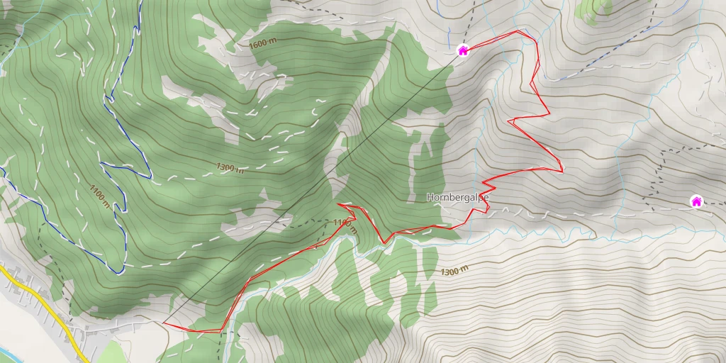 Carte de l'itinéraire :  Neuhornbachhaus