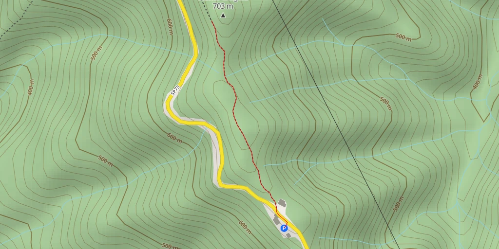 Map of the trail for Monte Grugola