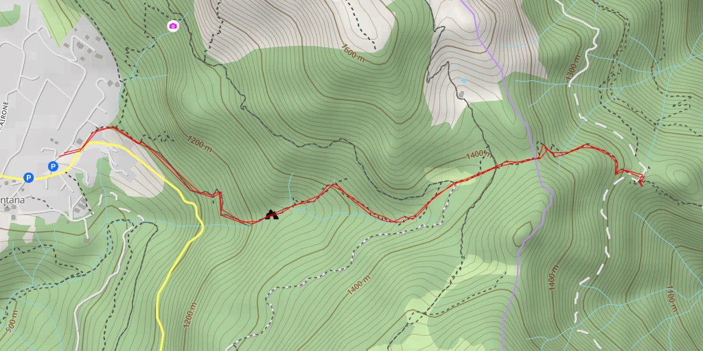 Map of the trail for Sentiero eco-didattico