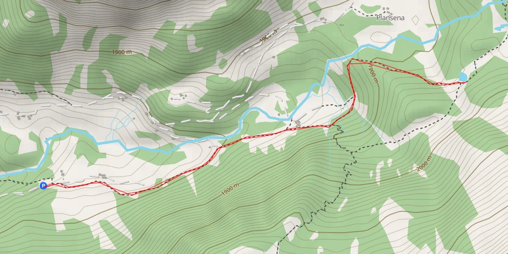 Map of the trail for Via dal Bernina