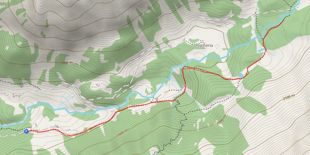 Map of the trail for Saoseo - 106