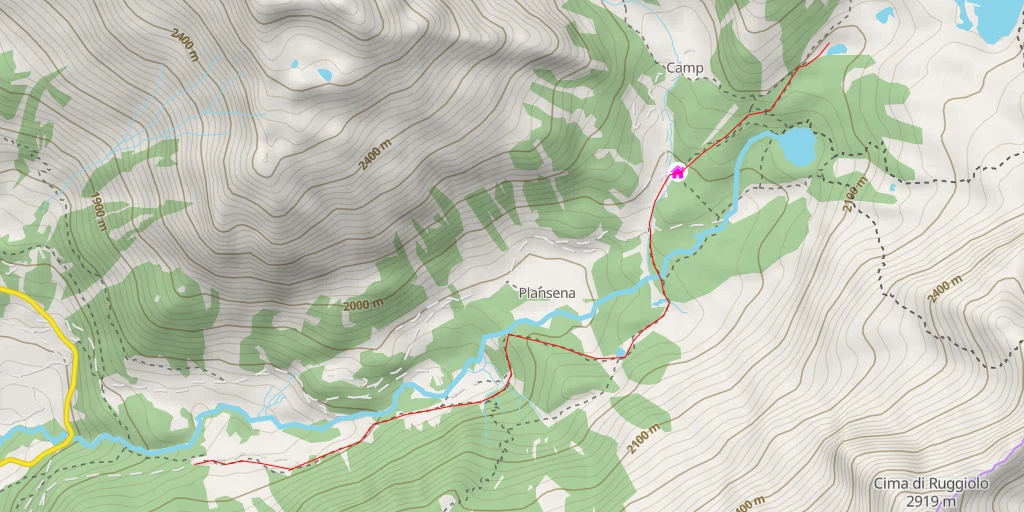 Carte de l'itinéraire :  Lagh da Scispadus