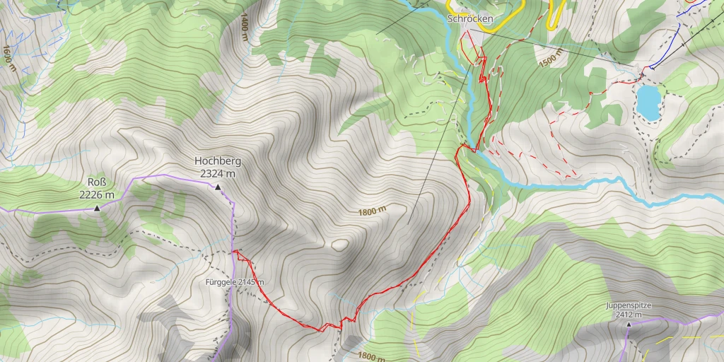 Map of the trail for Kilchli