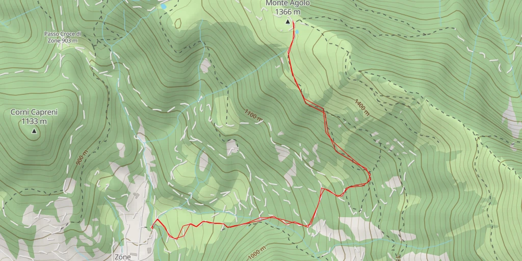 Carte de l'itinéraire :  Strada Camadone