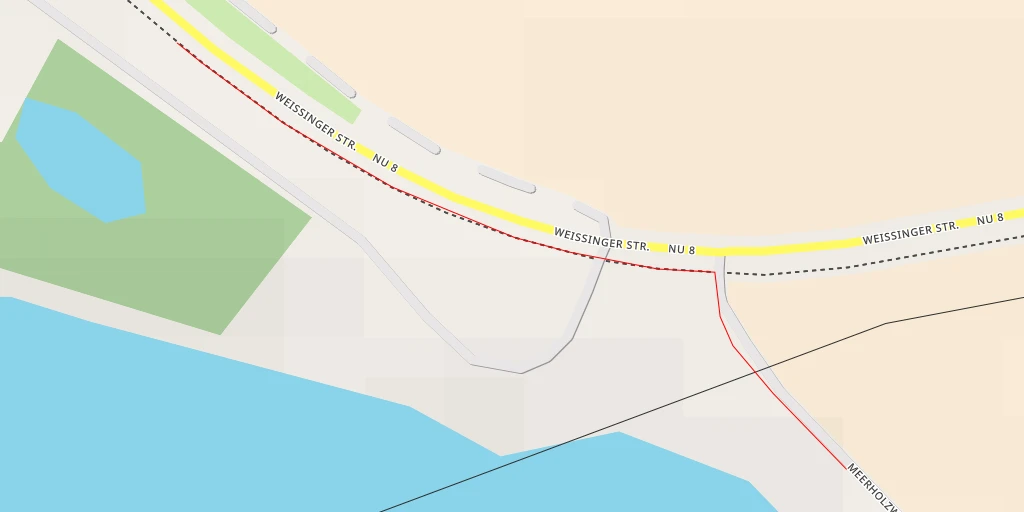 Map of the trail for Weißinger Straße - Weißinger Straße - Elchingen