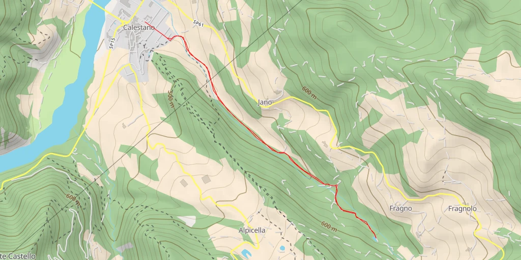 Map of the trail for SP61