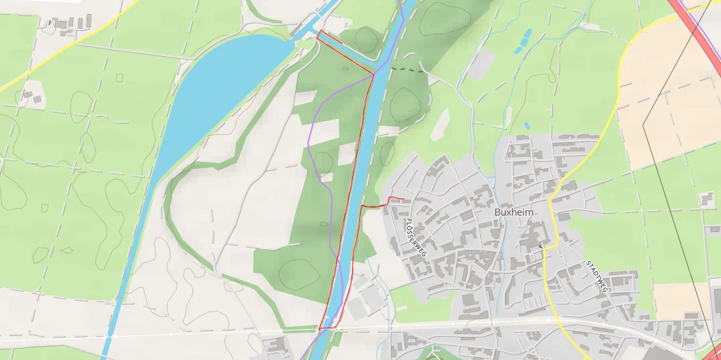 Map of the trail for Verbindungskanal Iller - Illerkanal