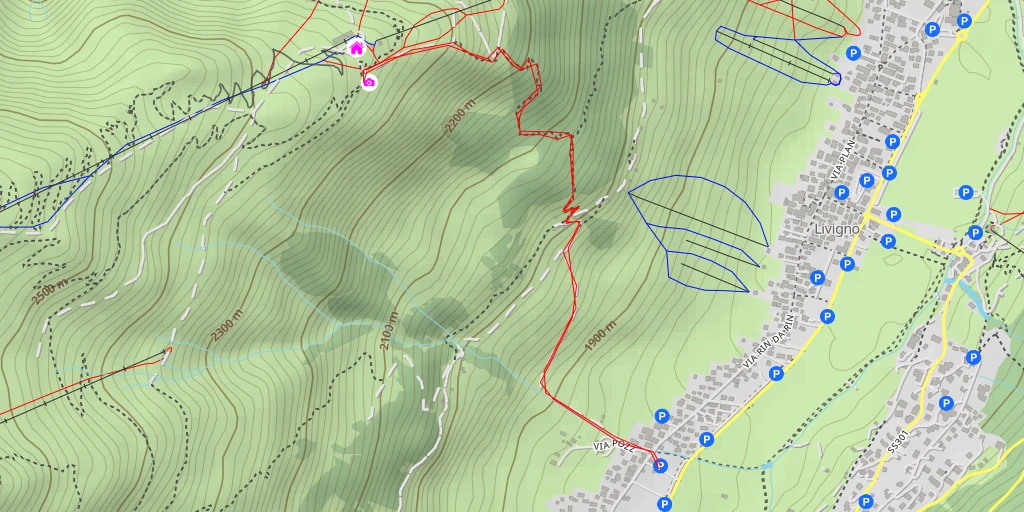 Map of the trail for Via Federia