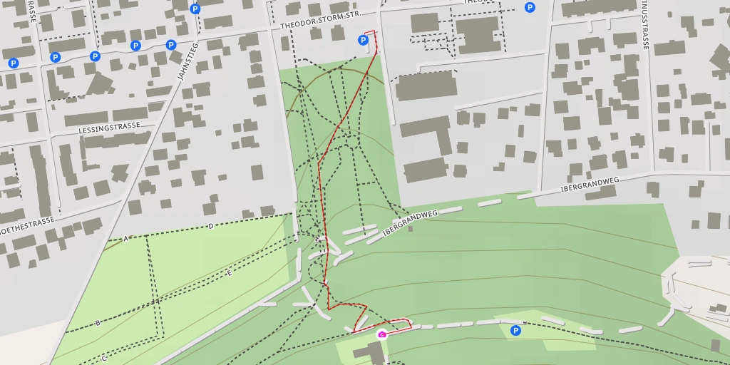 Map of the trail for Iberghaus