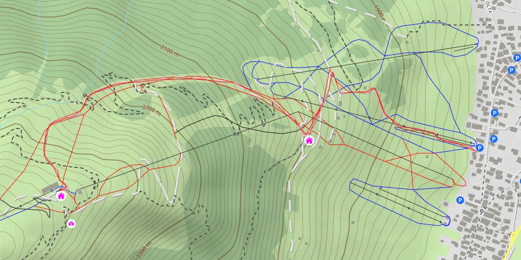 Map of the trail for Costaccia