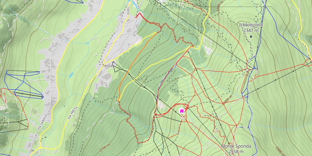 Carte de l'itinéraire :  Camanel